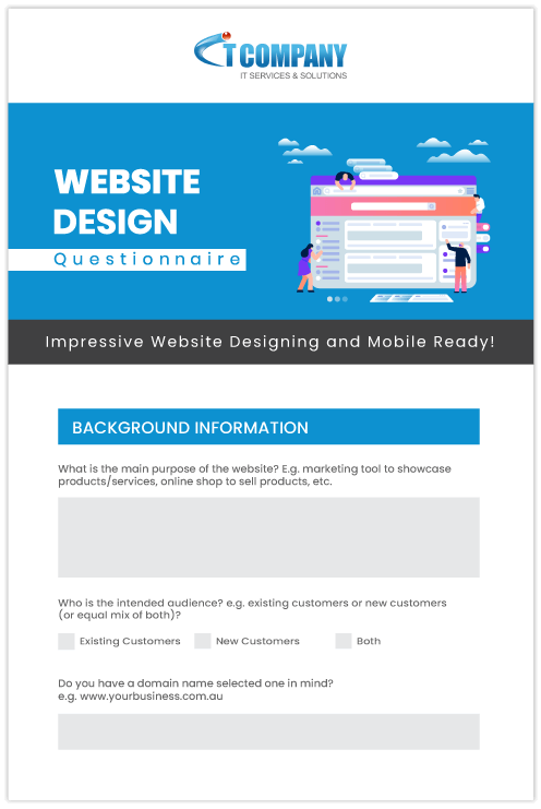 Website Design Questionnaire